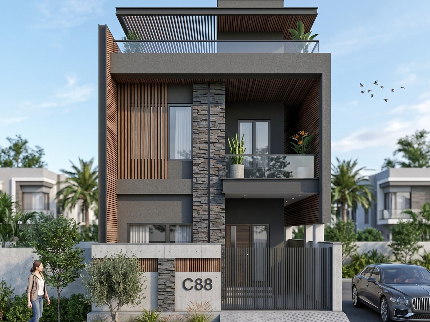 Contemporary Residence — Exterior design